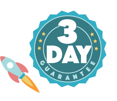 3 day guarantee badge