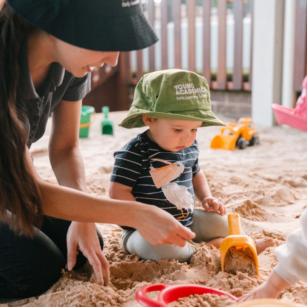educator with children childcare